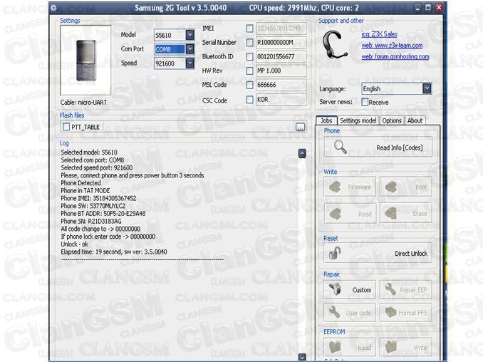 DALISO: Samsung 2g Tool V3.5.0040