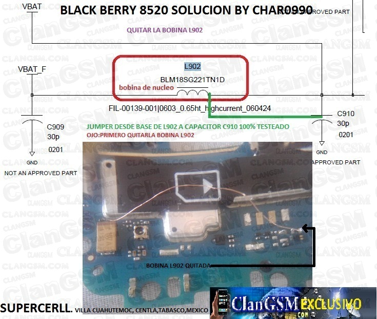 Como reparar bateria tachada 8520