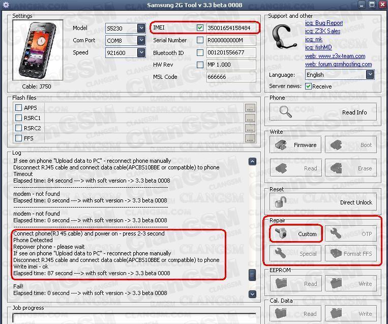 Samsung 2G Tool 3.5.0038 Скачать