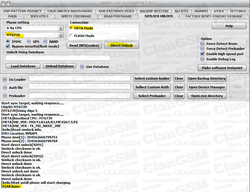 Unlock Vortex Cm62 Clan GSM Unión de los Expertos en Telefonía Celular