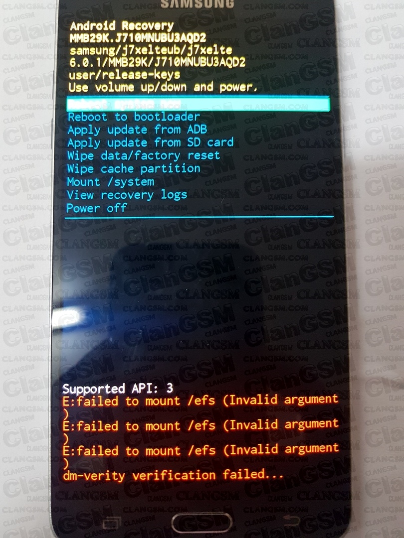J710mn Bit4 Con Error Failed To Mount/efs (invalid Argument Ayuda