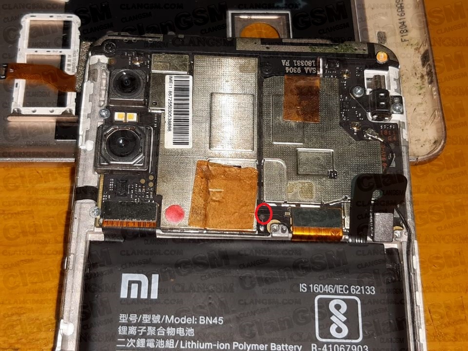 titik test point redmi note 5 pro