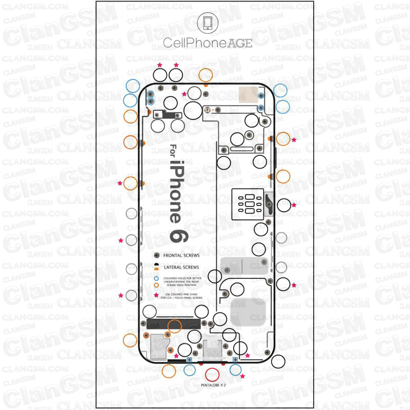 Схема платы iphone 10