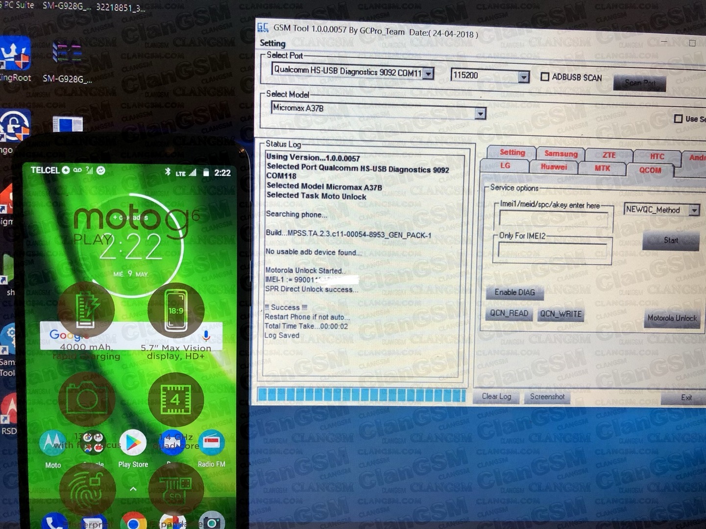 Unlock Moto G6 Play Xt1922 7 Clan Gsm Union De Los Expertos En Telefonia Celular