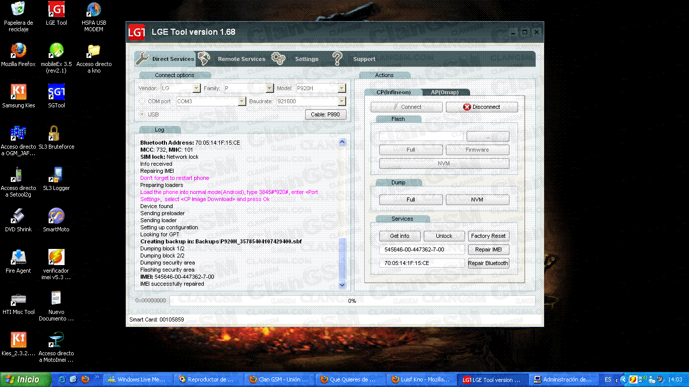 lg-p920 imei repair using furious gold