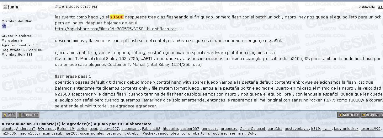 Samsung S3500 Hay Alguna Solucion Definitiva Para El Unlock Clan Gsm Union De Los Expertos En Telefonia Celular