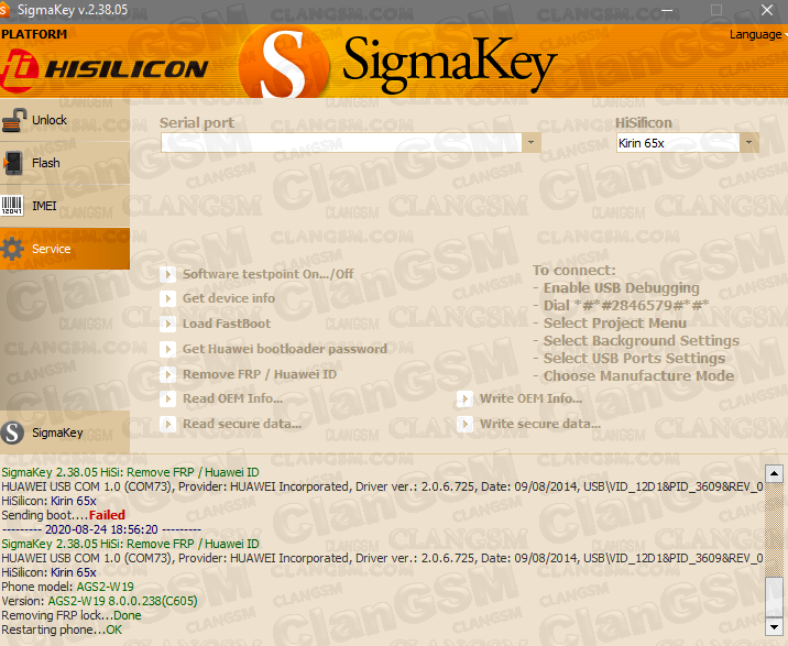 Frp Huawei Media Pad T5 (ags2w09/l09) Via Testpoint Clan GSM Unión