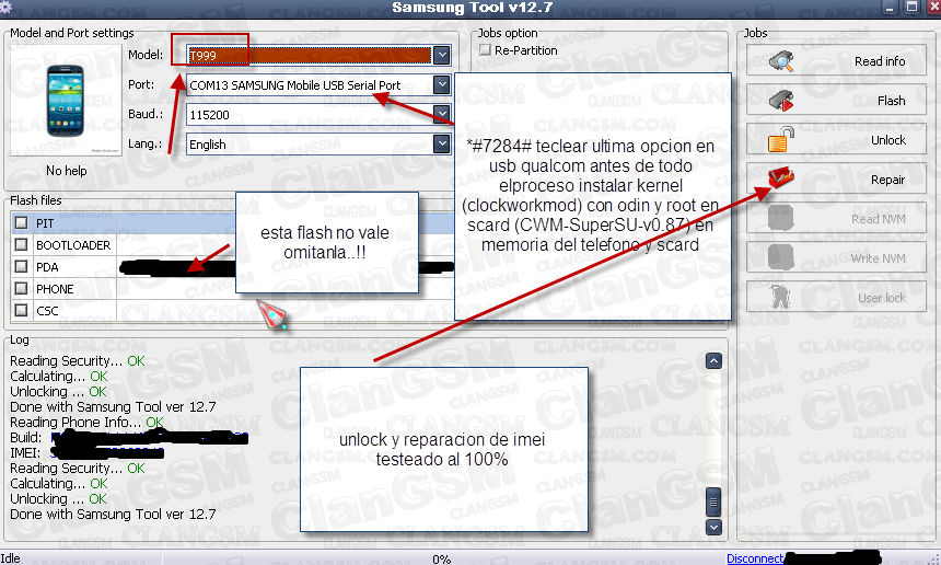 Aporte Unlock Root Rep Serial S3 T999 T Mobile Clan Gsm Union De Los Expertos En Telefonia Celular
