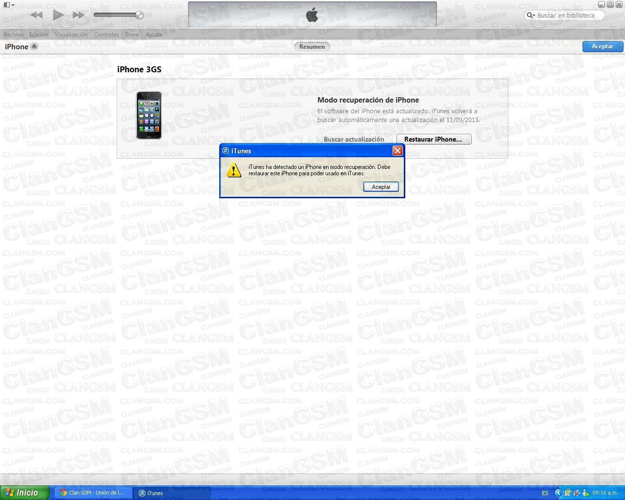 Iphone 3gs No Sale De Modo Recuperacion Despues De Restaurar Clan GSM