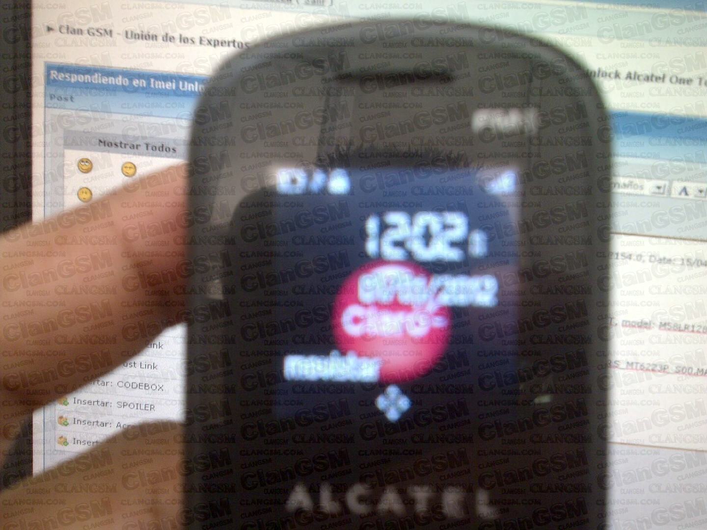 Imei Unlock Alcatel One Touch 308a Clan Gsm Union De Los Expertos En Telefonia Celular