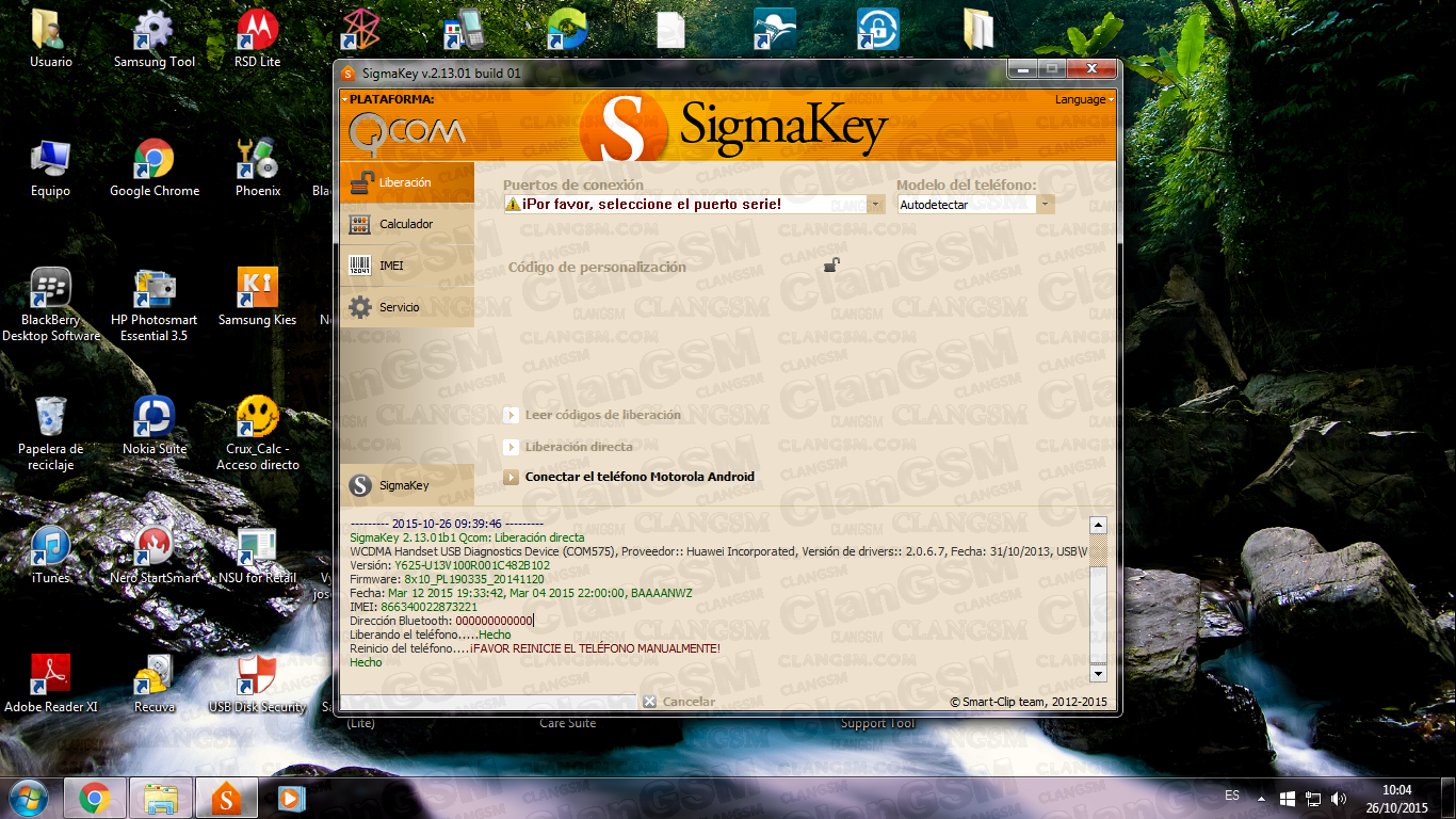 Tuto Unlock Huawei Y625 U13 Sin Root Con Sigma Clan Gsm Union De Los Expertos En Telefonia Celular