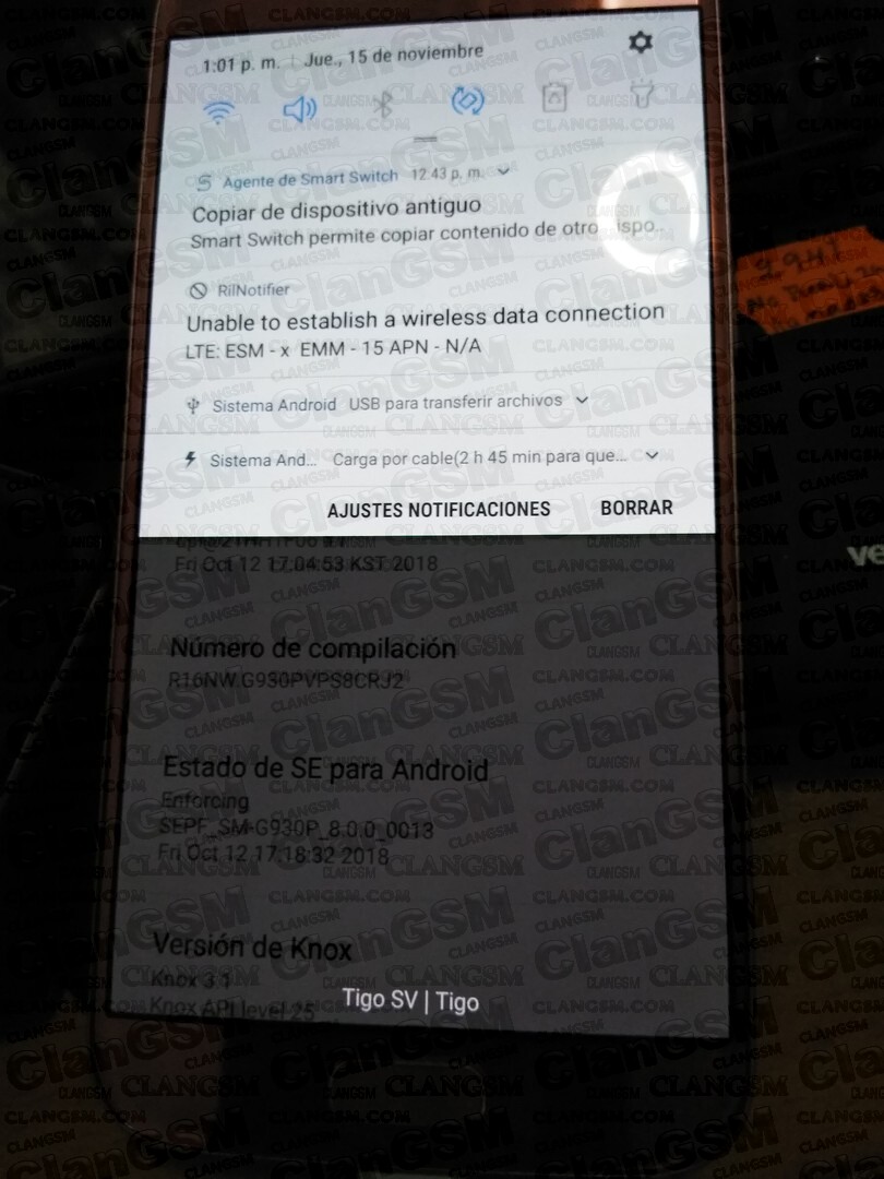 Aporte Unlock G930p Bit 8 Sin Credito Clan Gsm Union De Los Expertos En Telefonia Celular