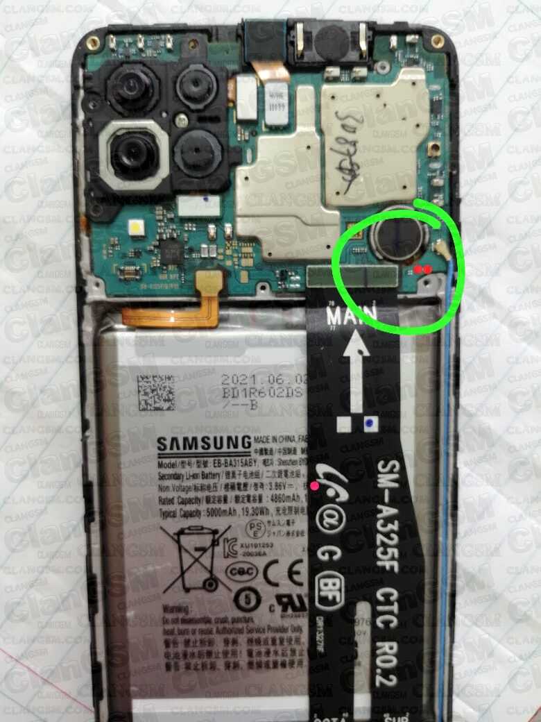 Samsung Galaxy A12 A125F ISP EMMC PinOUT Test Point, 43 OFF