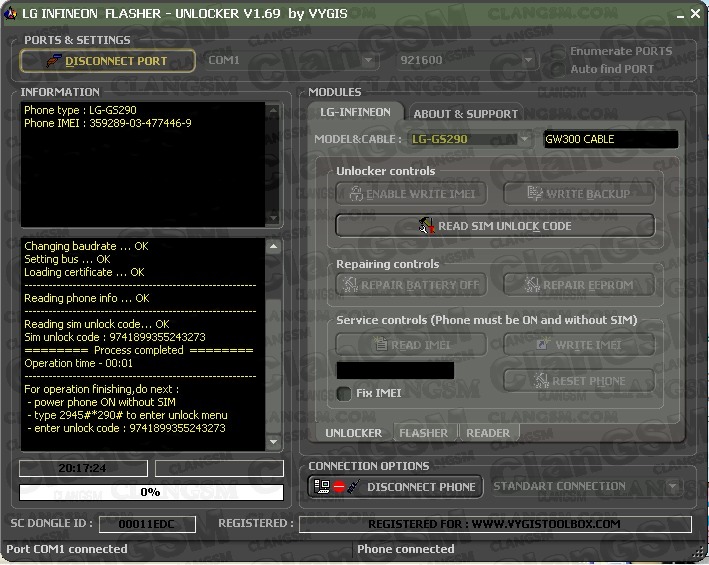 Ayuda Unlock Lg Gs 290 Clan Gsm Union De Los Expertos En Telefonia Celular