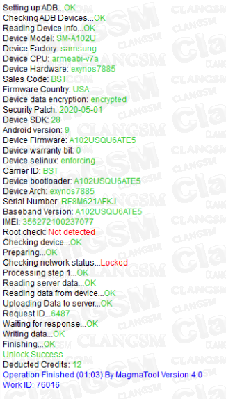 Samsung A102u Unlock Clan Gsm Union De Los Expertos En Telefonia Celular